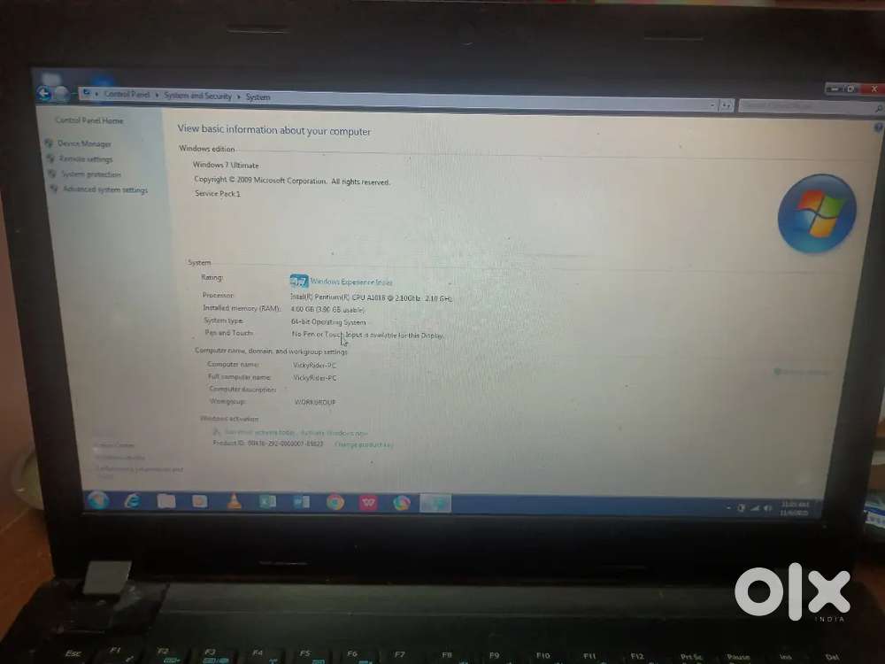 Laptop for sale 4500