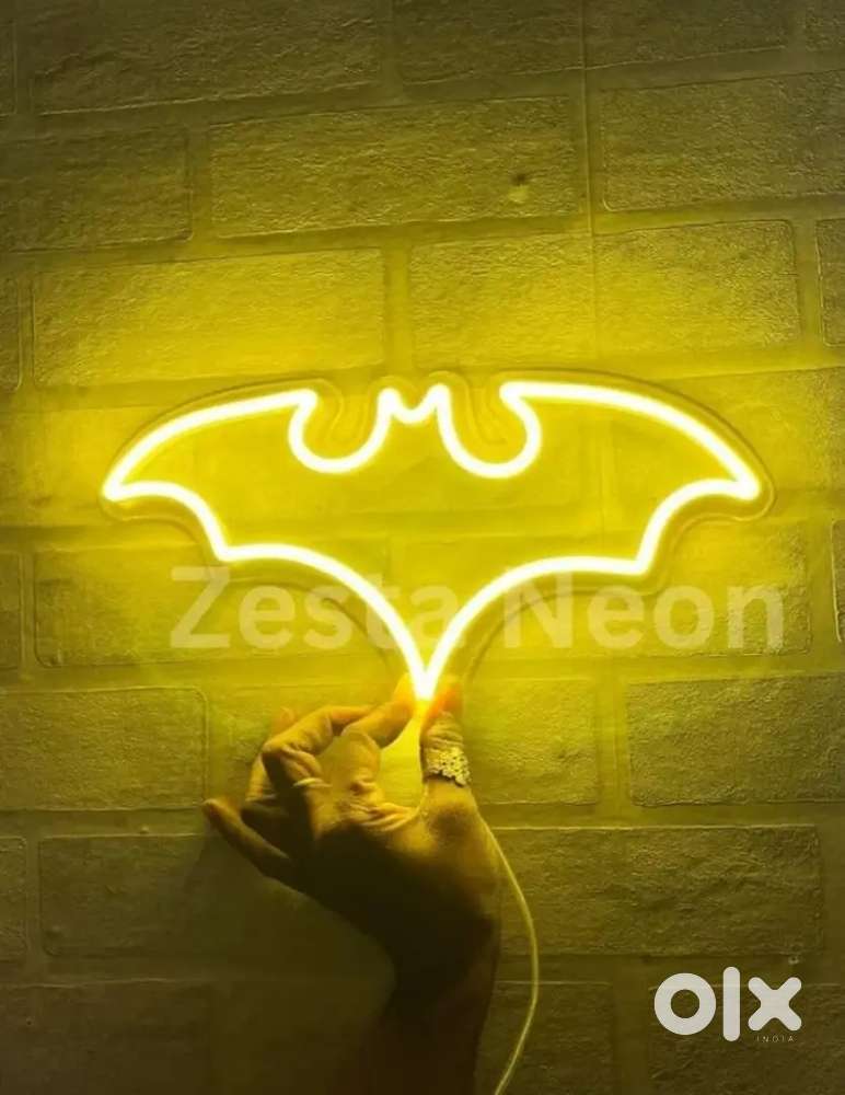 Batman logo light