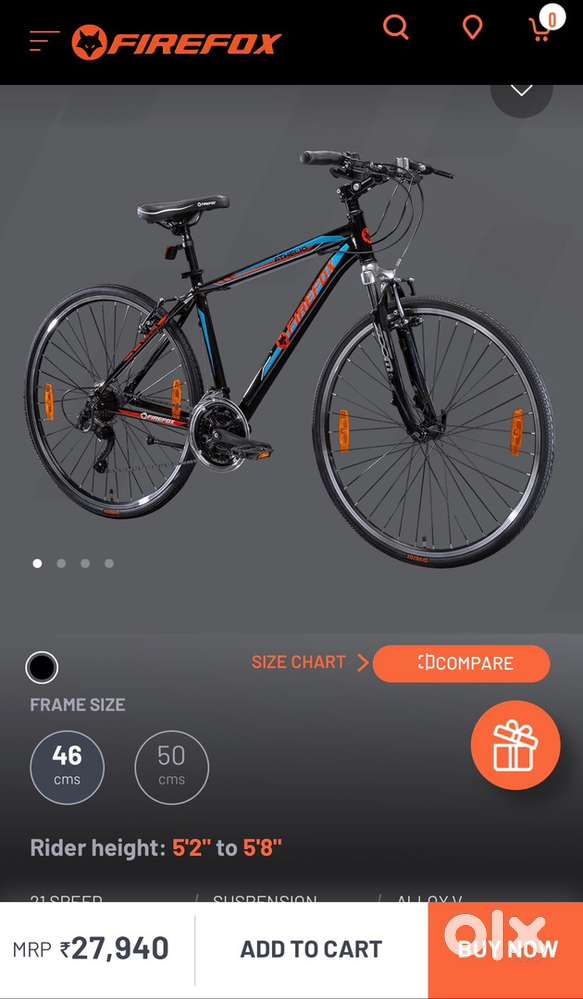 Firefox zoom edition bicycle, without bill because ots a gift