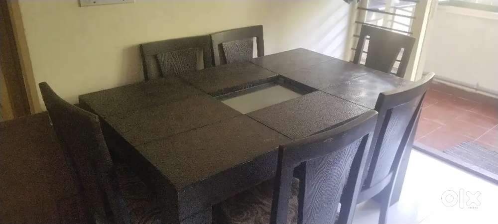 Wooden dining table