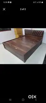PREMIUM BED 6X5 WITH STORAGE WITH HEADSIDE CUSHIONS