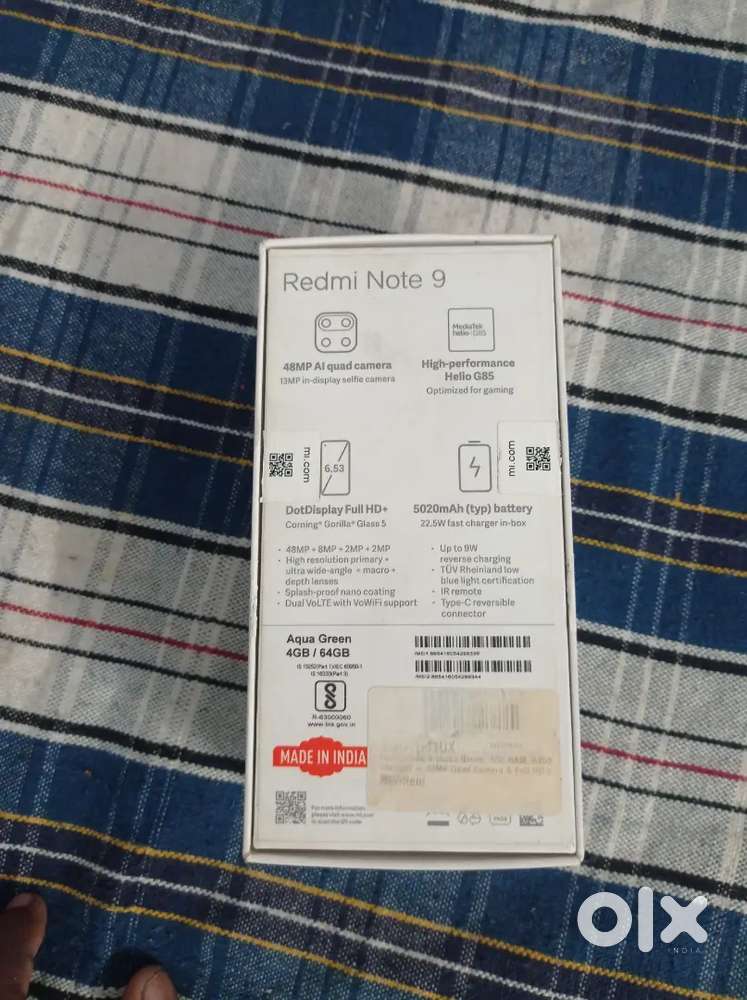 Redmi note 9 4GB 64GB