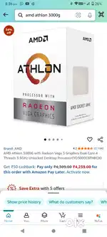 AMD Athlon 3000G Dual-Core Processor – Budget for Entry-Level Gaming