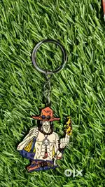 Keychains, crystal ball and anime action figures