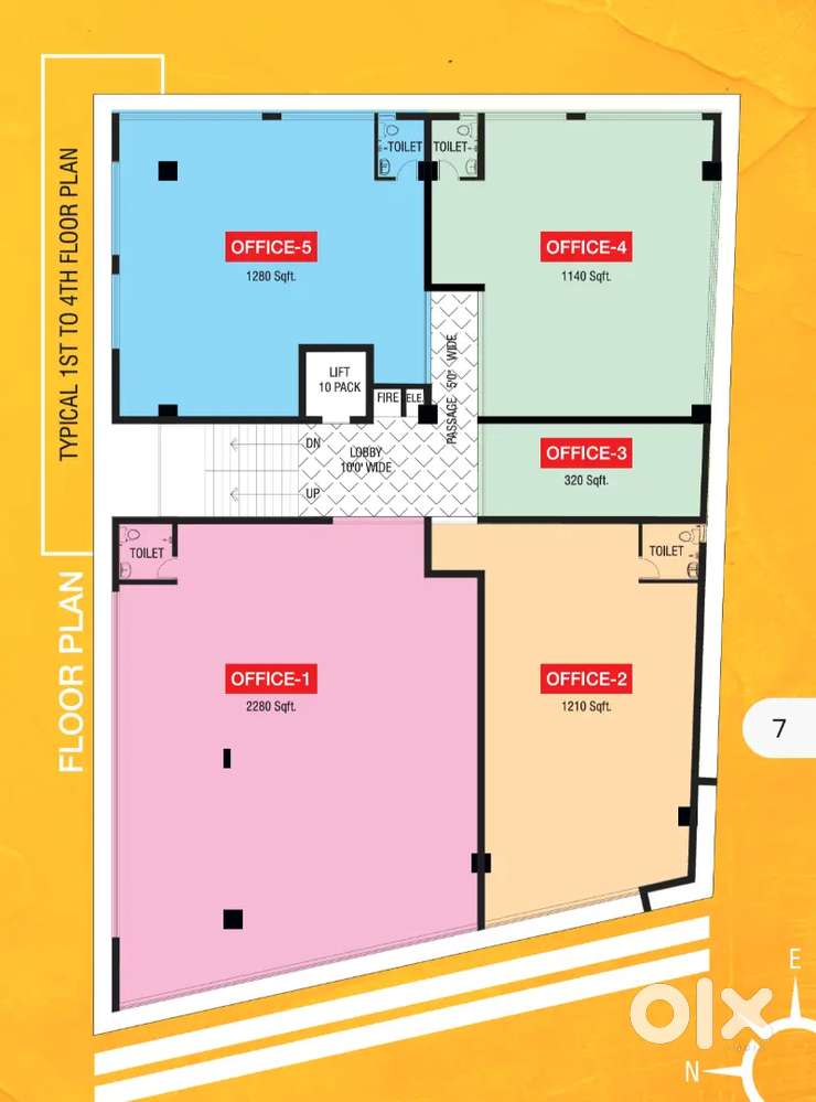 Commercial Space for Rent, Landmark Location with High Footfall