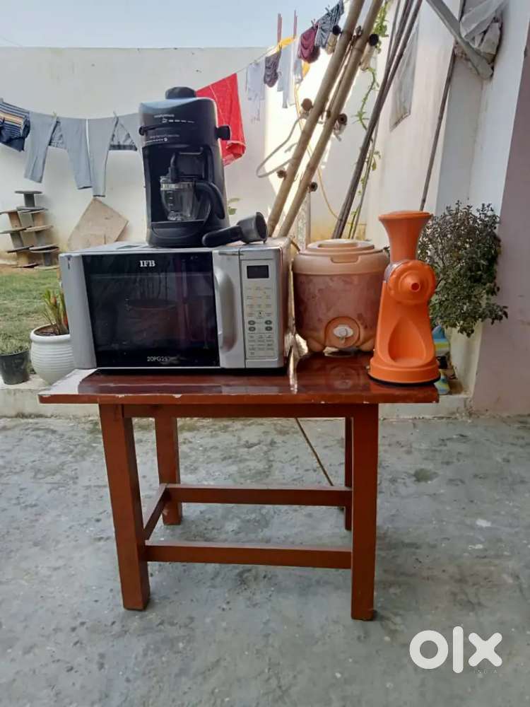 Combo product including wooden stool