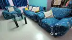 5 seater sofa with tea table