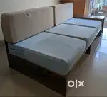 Sheesham L shaped sofa from wooden street