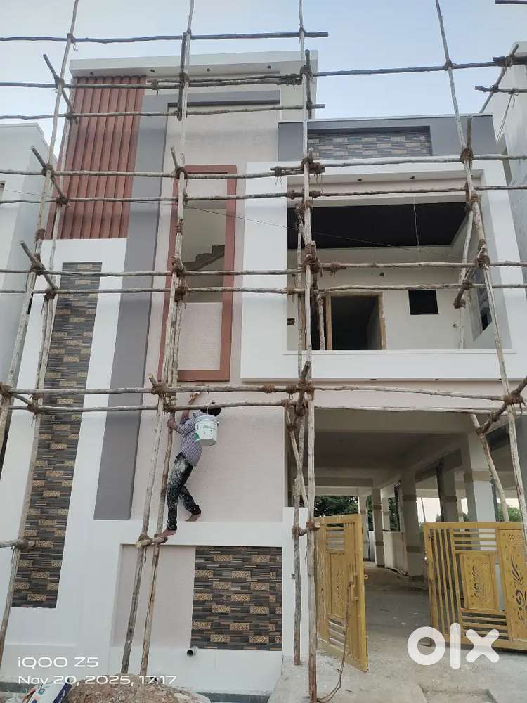 160 sq yards 3 New Individual Vuda 3 bhk East facing houses for sale..