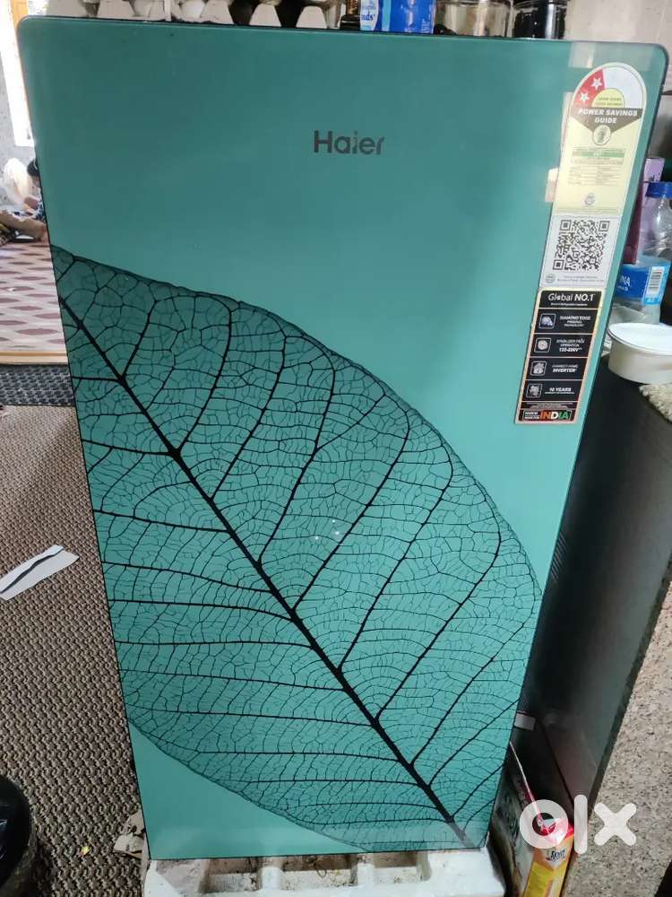 Haier glass door model fridge