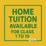 Home tuition available for class 1 to class 10