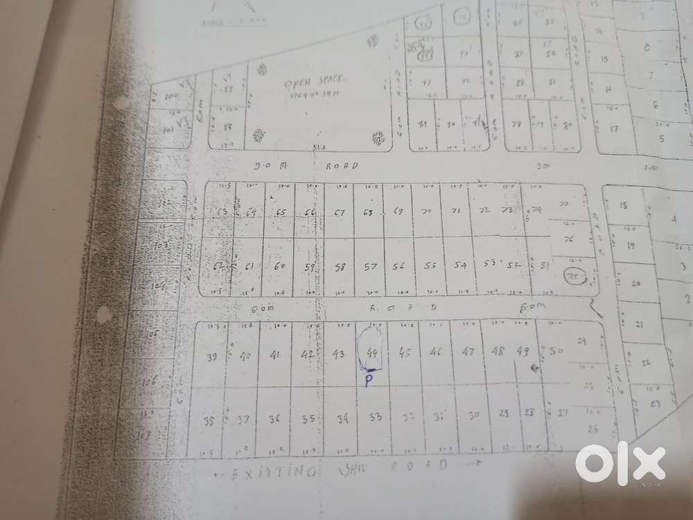 Residential land converted in front of pargati restaurent
