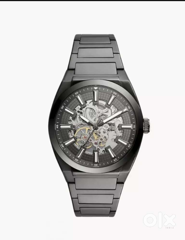 Fossil Everett Automatic Smoke Stainless Steel Watch, model ME3206.
