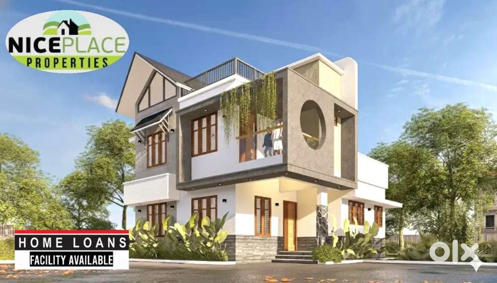 3 Cent's land 1500 sqft 3 bhk brand new nearing completion house