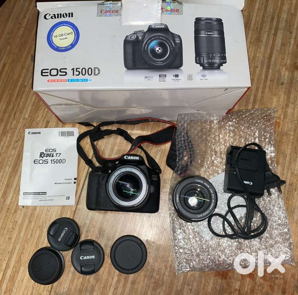 CANON EOS 1500D DUAL LENS DSLR KIT (18-55mm +55-250mm)