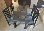 Wooden Dining table with 5 chairs