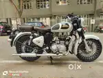 Classic 350 silver with alloy wheels