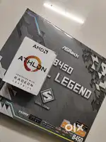 As rock b450 motherboard athlon 3000g fury 8gb ram smps
