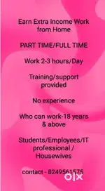 Online Work from home