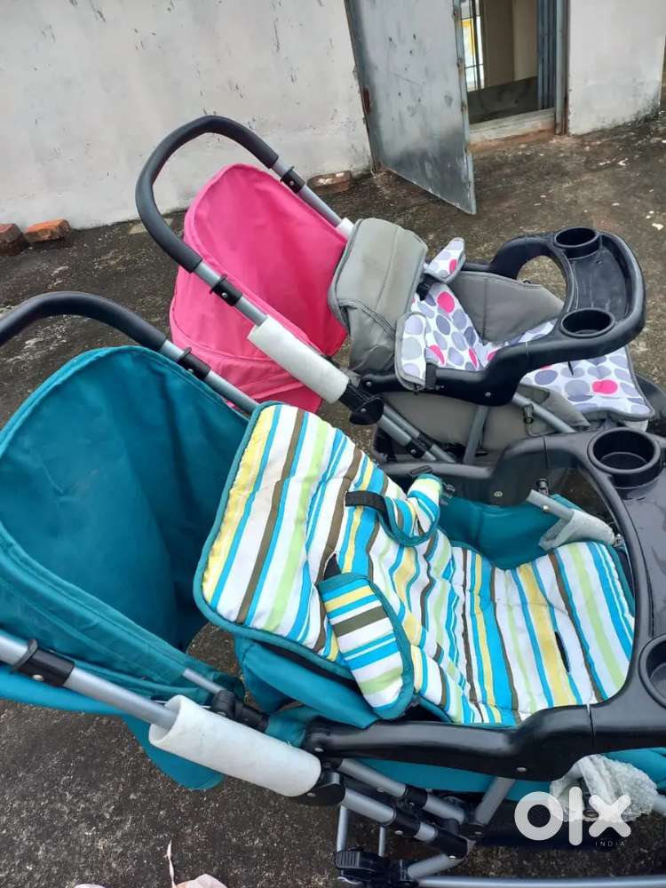 Babyhug Premium Twin Strollers for Sale – Hardly Used, Like New