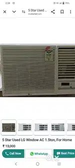 LG window ac used and Hitachi split AC