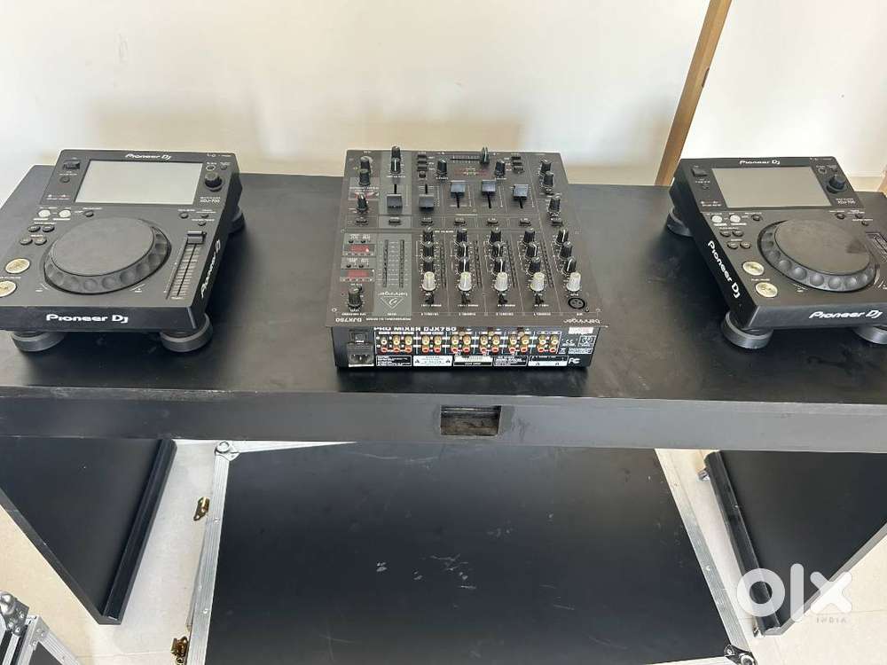 DJ Set with Box,Table & Studio Monitor with box.
