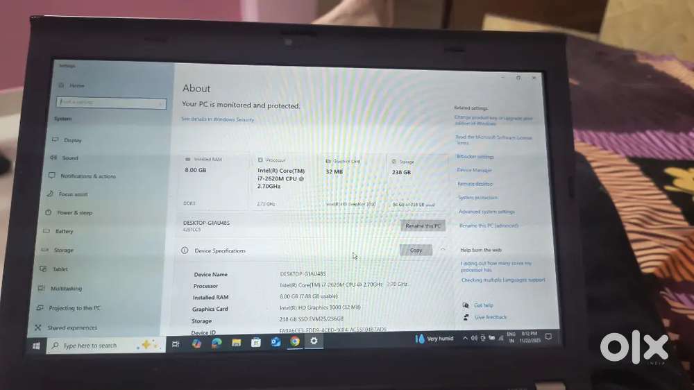 Laptop lenovo