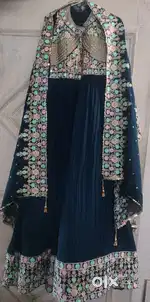 One piece gown with dupatta