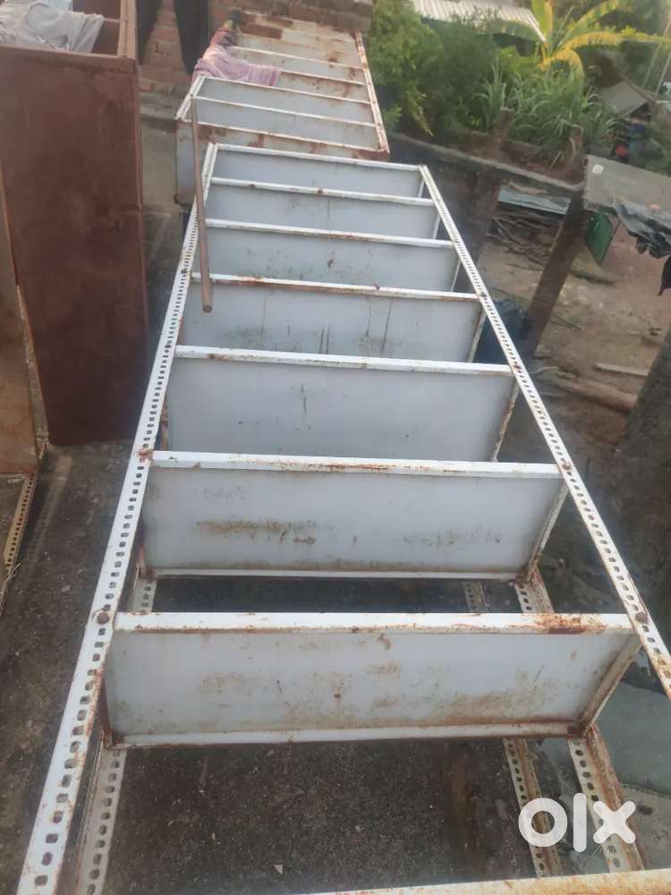 Slotted angle, rack shelf