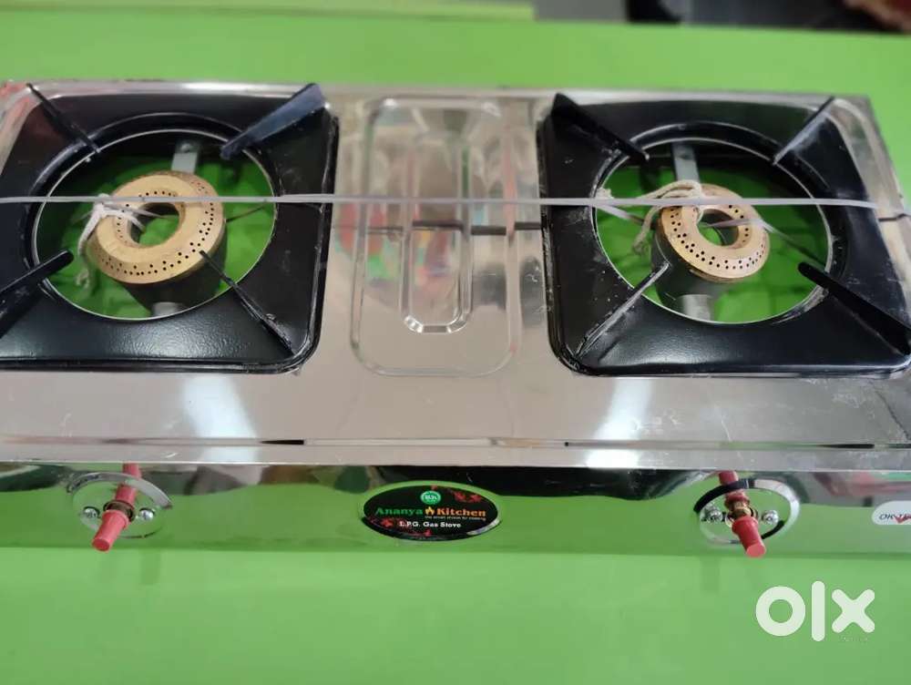 Gas stove 2 burner with warranty (wholesale price dhakoli zirakpur