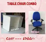 4x2 table with revolving chair brand new combo