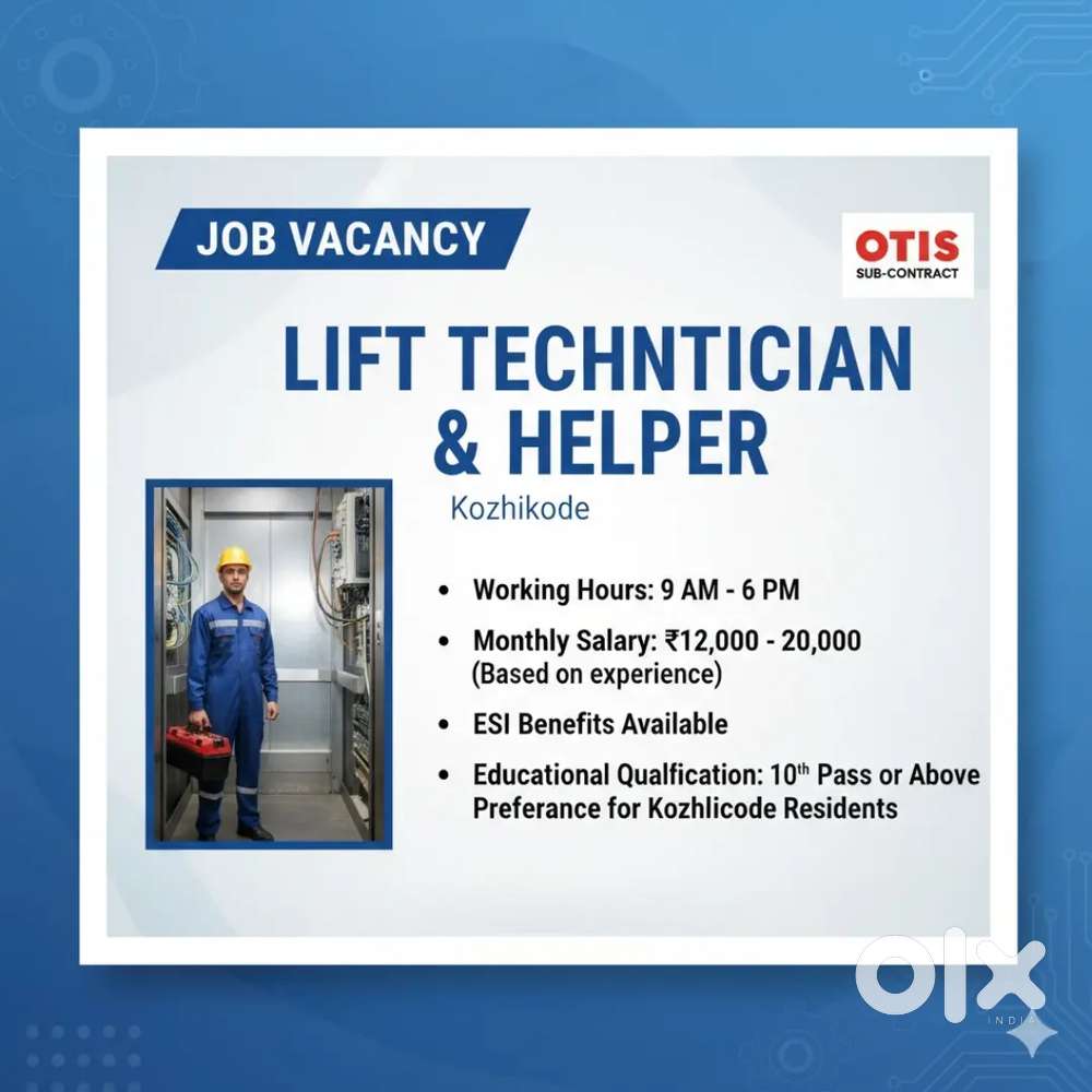 Lift technition/helper