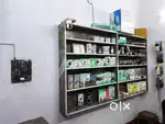Shop counter and rack