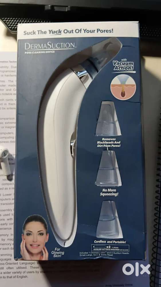 Derma Suction machine (white heads and black head)
