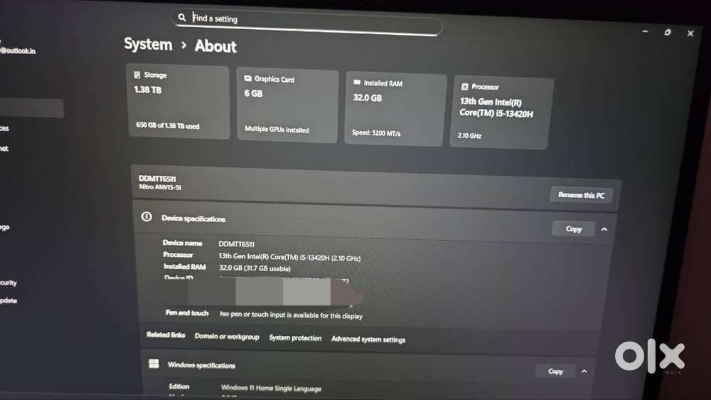 Acer nitro V