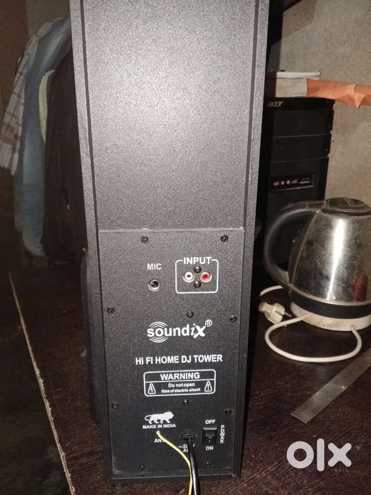 Dj box branded piece with 1 year warranty card