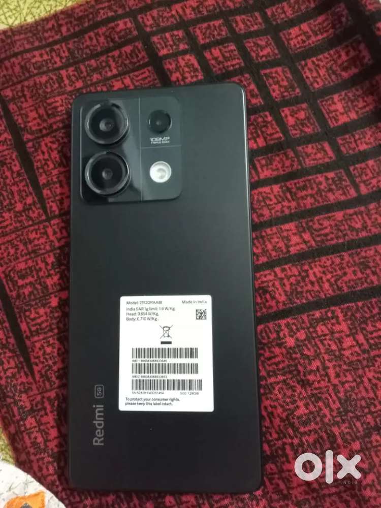 Redmi not c13 5g  storege 128 gb cable nd bill box very good condition