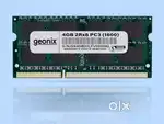 GEONIX 4GB DDR3L 1600 Mhz Laptop RAM for Gaming PC  2Rx8  204 Pin )