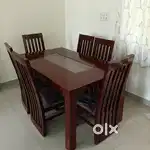 New brand Assam teak wood 6chair dining table with wholesale price