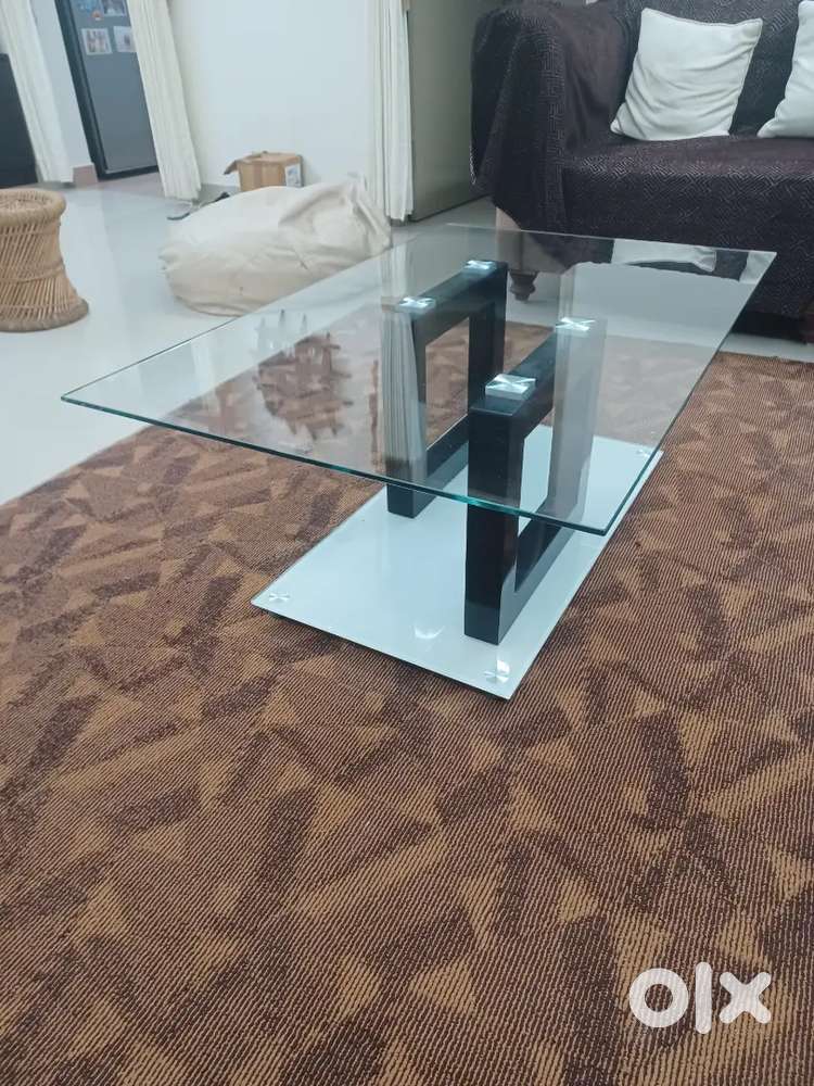 Teapoy with glass top