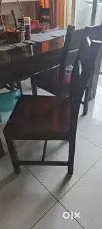 Westside mango wood with glass top 6 seater Dining Table MRP 53000