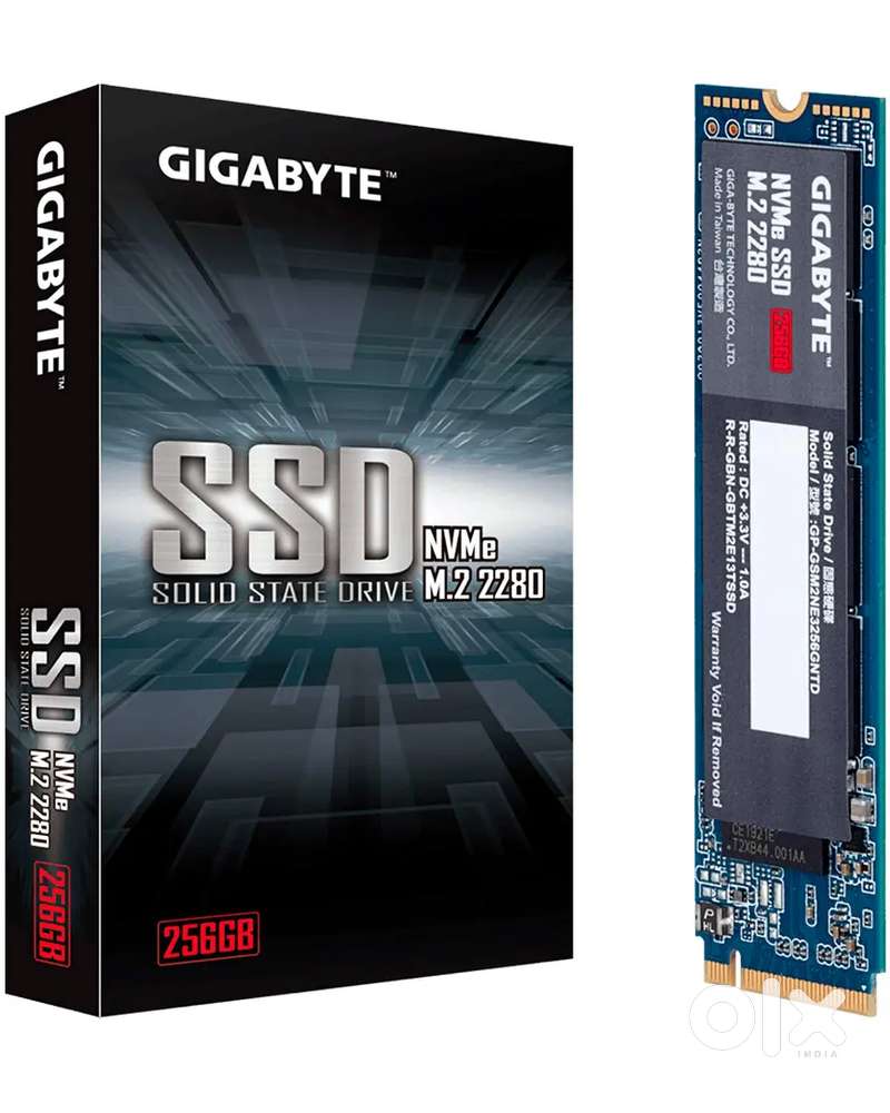 256GB NVME SSD GIGABYTE SEALED BOX WITH 5 YEAR WARRANTY
