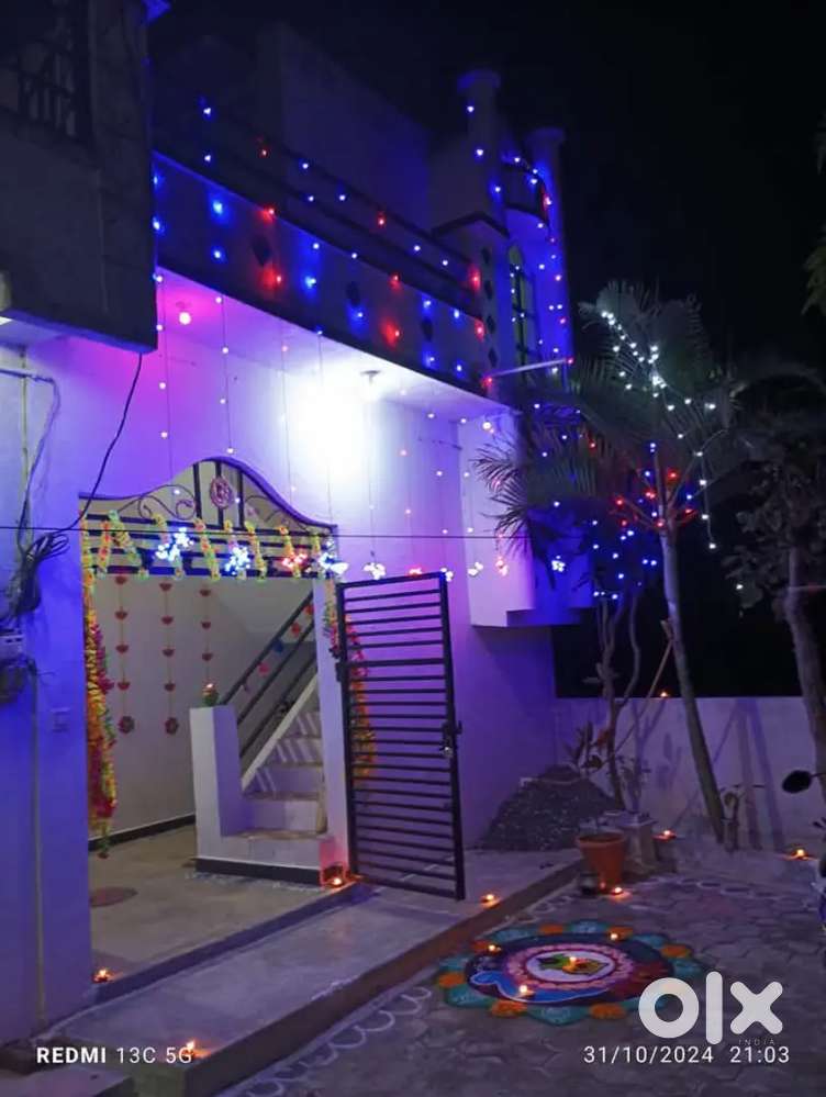 1 BHK Individual House for rent with Borewell and Parking