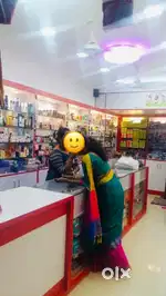 Shop furniture with glasses