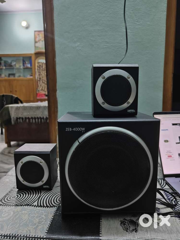 Zebronics speaker 2.1 (Aux only)