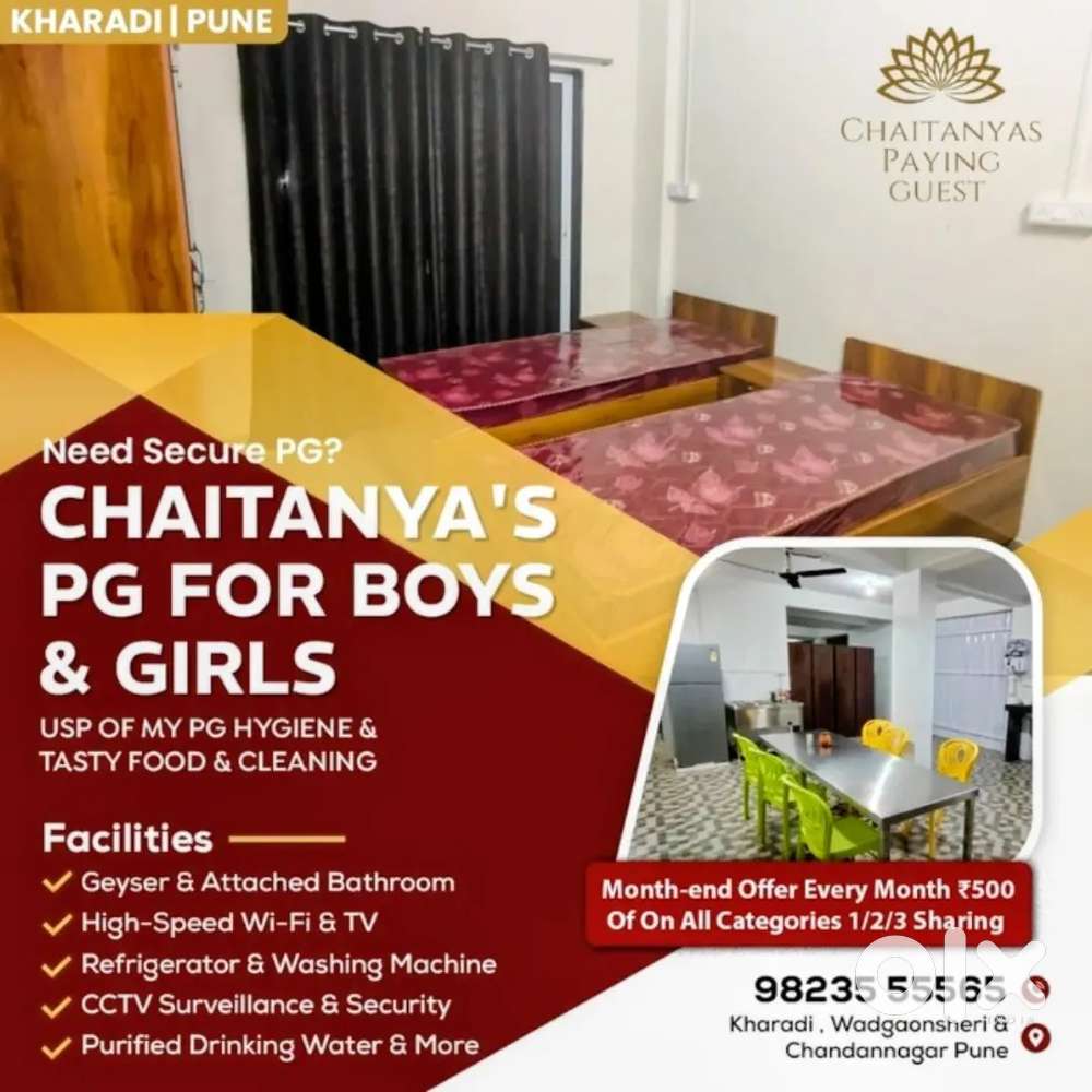 Kharadi PG  Chaitanyas PG Limited Offer