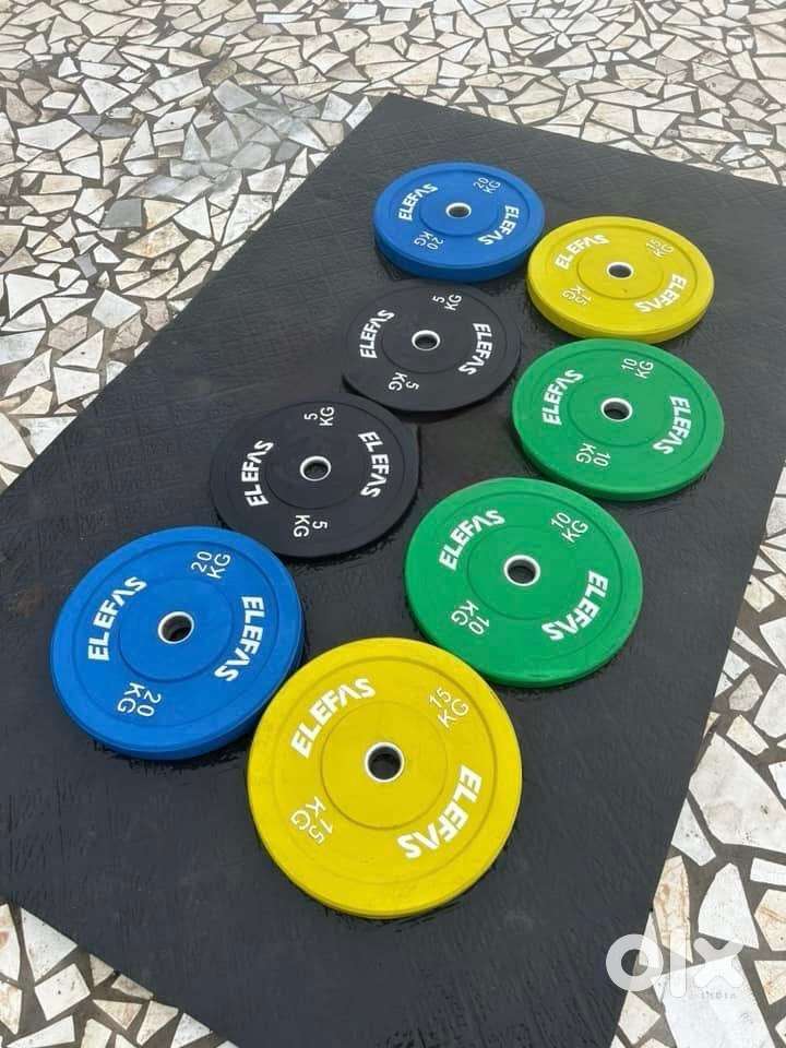 100kg Olympic Weightlifting Powerlifting Bumper Plates