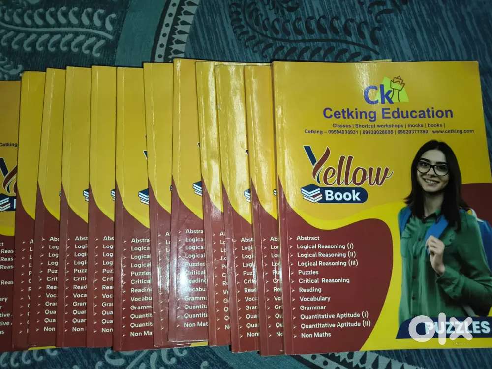 MBA CET 13 Yellow Books of all the subjects of Ck cetking (Rao Sir)