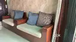 2+2 Teak Wood Sofa