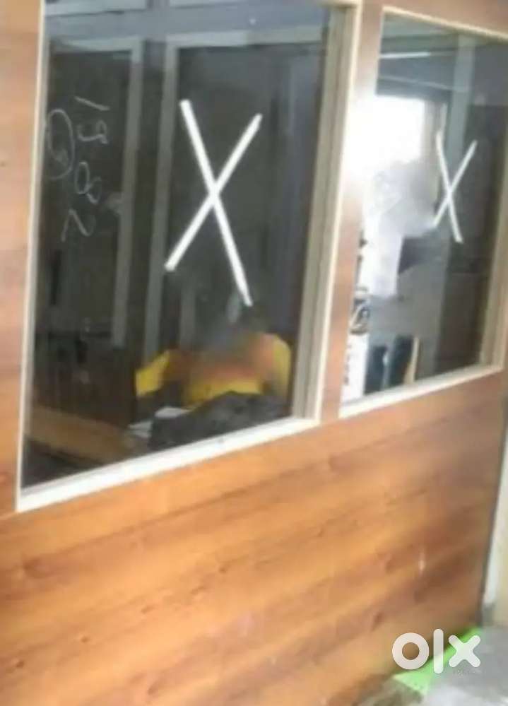 Glass Wooden  10x11 size partition for Sale